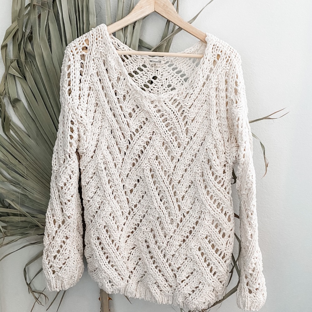 Knit Creme Sweater